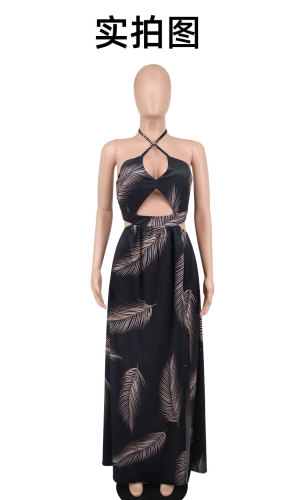 Slip dress floral dress women's skirt