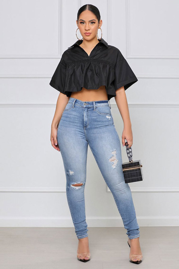 Fashionable short sleeved shirt