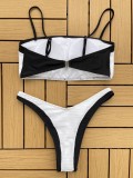 Black and White Bikini Set Sexy Swimwear
