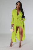 Fashion Chiffon Shirt Long Two Piece Set