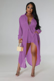 Fashion Chiffon Shirt Long Two Piece Set