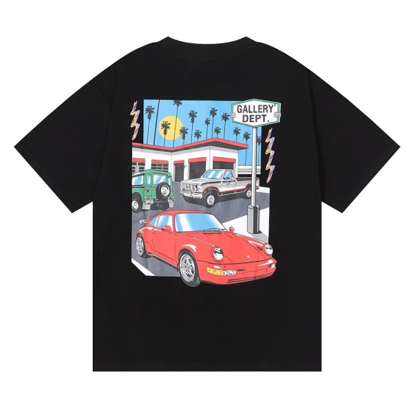 Cartoon 911 Racing Fashion Brand High Street Loose Men's and Women's Short Sleeve T-shirt