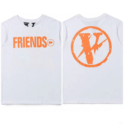 Unisex Big V Couple Loose Short Sleeve T-shirt for Men and Women