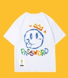 Smiling Face T-shirt Short Sleeve