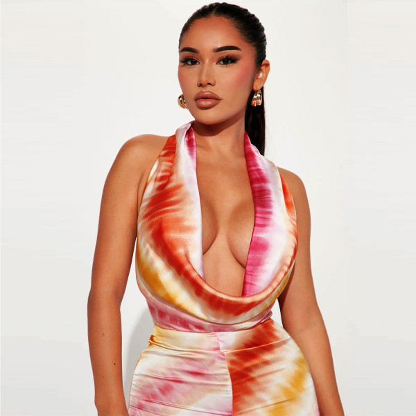 women's clothing, popular print jumpsuit