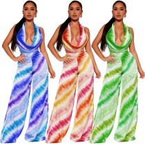 women's clothing, popular print jumpsuit