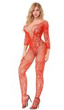 Embroidered Fun Net Socks Long Sleeve Open Range Silk Socks Net Clothes Jumpsuit Socks Fun Underwear