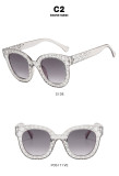 Cross border Pentagram sunglasses 2023 new fashion sunglasses personality Sunglasses concave shape photo girl