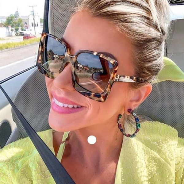 T-shaped square sunglasses 2023 new Sunglasses retro sunglasses cross-border fashion street photo show