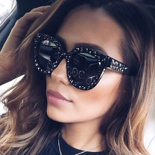 Cross border Pentagram sunglasses 2023 new fashion sunglasses personality Sunglasses concave shape photo girl