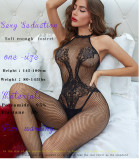 Lace Neckline Open Back Hanging Neck Rabbit Jacquard Sexy Sexy and Seductive Underwear