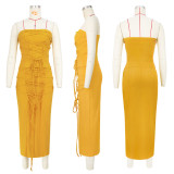 Sexy Pit Strap Strap Bust Skirt Set Two Piece Set