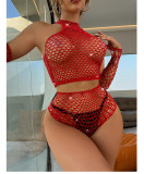 Sexy Uniform Temptation Hot Diamond Fun Network Clothes Set