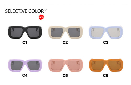 Square large frame sunglasses checkerboard 2023 new Sunglasses cross-border fashion sunglasses show