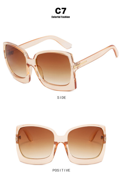 T-shaped square sunglasses 2023 new Sunglasses retro sunglasses cross-border fashion street photo show