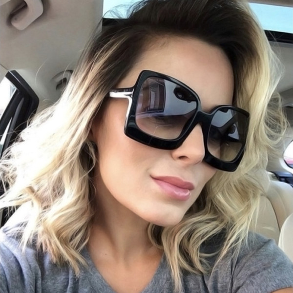 T-shaped square sunglasses 2023 new Sunglasses retro sunglasses cross-border fashion street photo show