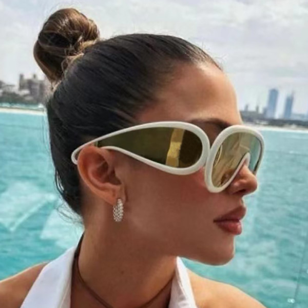 Sunglasses Fashion Large Frame One Piece Sunglasses