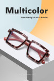 Cartoon anime glasses luminous flat lens