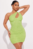 Hollow out slimming buttocks mini sexy evening dress