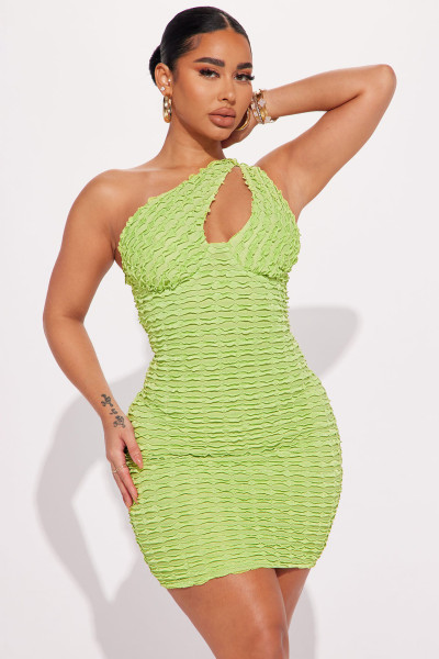 Hollow out slimming buttocks mini sexy evening dress