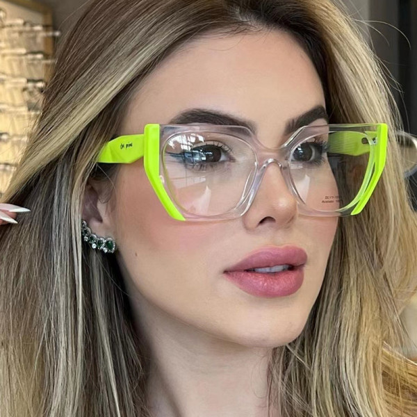Colored Cat Eye Women's Anti Blue Light Eyeglass Frame
