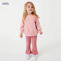 Girls' sweater set, long sleeved pants, two-piece set