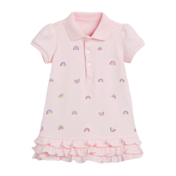 Children's clean color girl's dress knitted children's skirt