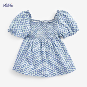 Girls' Short Sleeve T-shirt Cotton Round Neck Children's T-shirt