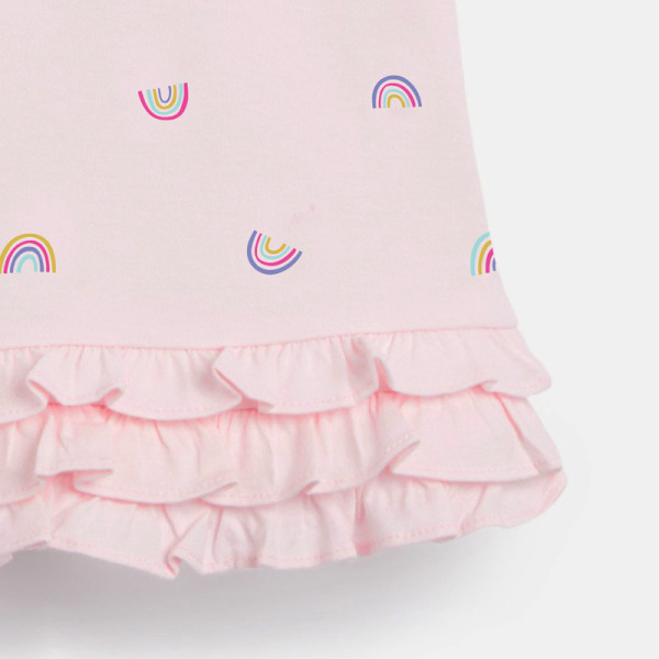 Children's clean color girl's dress knitted children's skirt