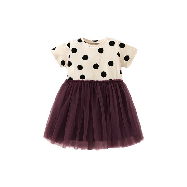Children's cute breathable mesh girl's dress