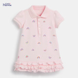 Children's clean color girl's dress knitted children's skirt
