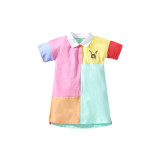 Girls' Princess Dress Spliced Pure Cotton Dress