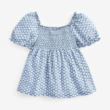 Girls' Short Sleeve T-shirt Cotton Round Neck Children's T-shirt