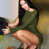 Fashion Solid Color Long Sleeve Short Skirt Slim Fit Wrap Hip Dress