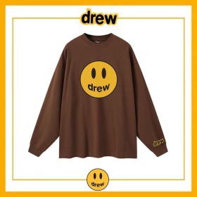 Smiling Face Long Sleeve T-shirt Men's and Women's Pure Cotton Bottom Shirt
