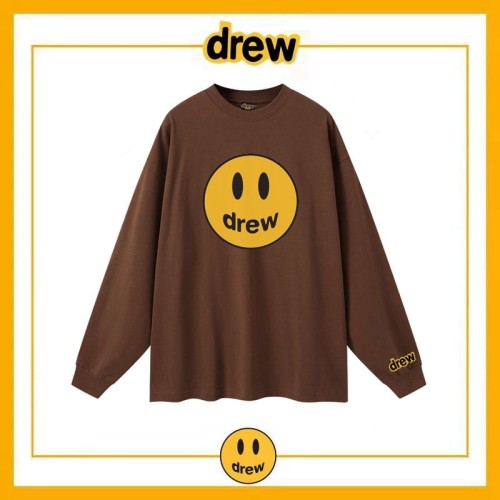 Smiling Face Long Sleeve T-shirt Men's and Women's Pure Cotton Bottom Shirt