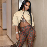 Cardigan Outdoor Half Sleeve Polo Short Coat