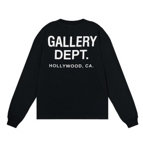 Pure cotton loose fitting long sleeved T-shirt with letter printing bottom top