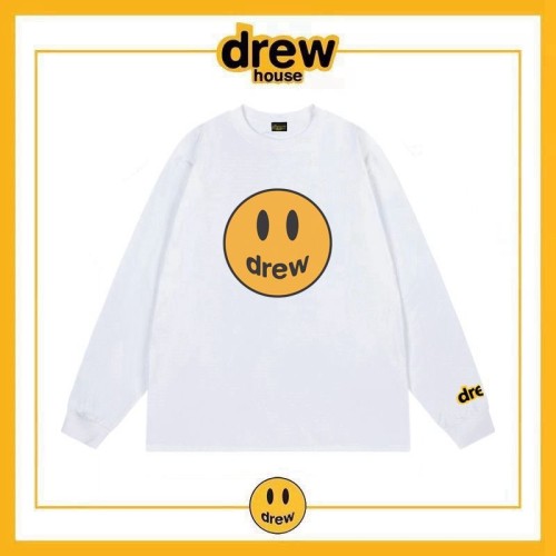 Smiling Face Long Sleeve T-shirt Men's and Women's Pure Cotton Bottom Shirt
