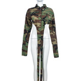 Umbilical Lace Camo Wash Coat