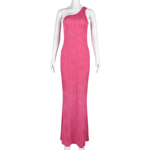 Sexy Slim Fit Off Back One Shoulder Dress