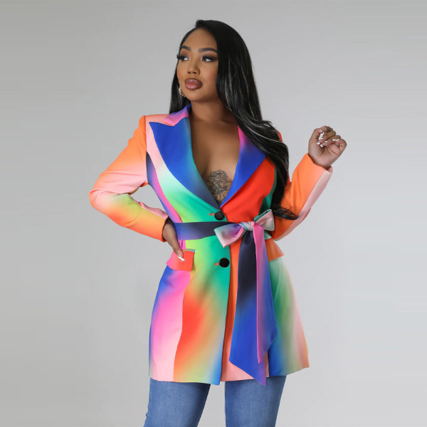 Fashion suit skirt printed dress