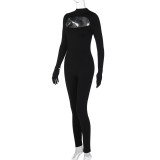 Sexy Hollow Finger Slim Fit Jumpsuit P3713563K