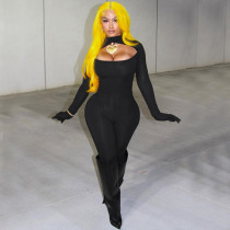 Sexy Hollow Finger Slim Fit Jumpsuit P3713563K Sexy Hollow Finger Slim Fit Jumpsuit P3713563K