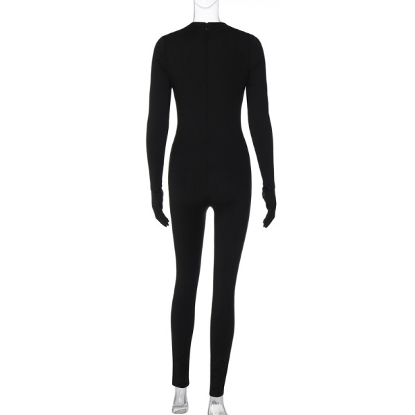 Sexy Hollow Finger Slim Fit Jumpsuit P3713563K