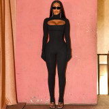 Sexy Hollow Finger Slim Fit Jumpsuit P3713563K