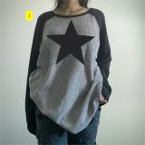 Casual loose fitting pullover top