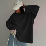 Loose Pullover Top Large Versatile Women's T-shirt