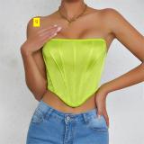 Fish bone wrapped chest vest