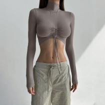 Waistless bottom fitting short top Waistless bottom fitting short top